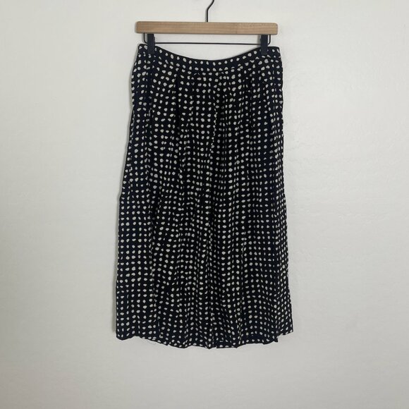 Polka Vintage Straight Midi Classy Work Business Chic Girly Dot Artsy Hip Skirt - Picture 7 of 7
